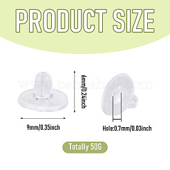 50G Silicone Ear Nuts&nbsp;SIL-TADJ0001-10