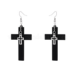 Punk Style Zinc Alloy & Acrylic Dangle Earrings&nbsp;FS-WGC76DE-01