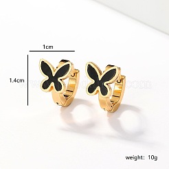201 Stainless Steel Huggie Hoop Earrings&nbsp;AV5045-2