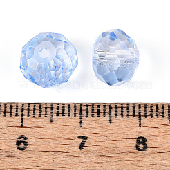 Baking Paint Transparent Glass Beads&nbsp;GLAA-N011-10mm-04