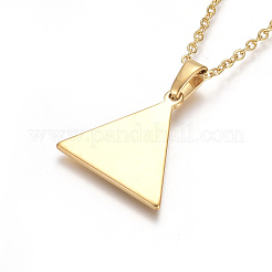 304 Stainless Steel Pendant Necklaces&nbsp;NJEW-F275-15G
