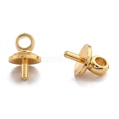 Brass Cup Pearl Peg Bails Pin Pendants&nbsp;KK-H759-29C-G