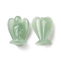 Natural Green Aventurine Angel Decor Healing Stones&nbsp;G-G864-01A-01