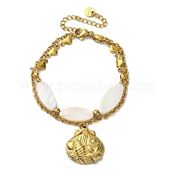 304 Stainless Steel Multi-strand Bracelets&nbsp;BJEW-L708-04G