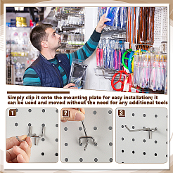 210Pcs 3 Styles Iron Hook Hangers for Pegboard&nbsp;IFIN-DR0001-05