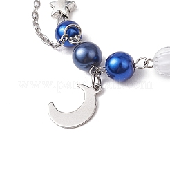 2Pcs Glass & Acrylic Beads Charm Bracelets&nbsp;BJEW-JB11411