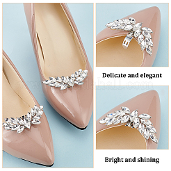 8Pcs 4 Styles Alloy Rhinestone Shoe Decoration&nbsp;FIND-GO0002-26
