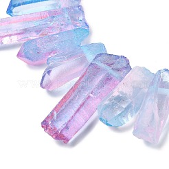 Two Tone Natural Quartz Crystal Beads Strands&nbsp;G-Z131-K01-01
