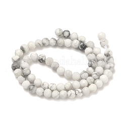 Natural Howlite Beads Strands&nbsp;G-B168-A01-3mm