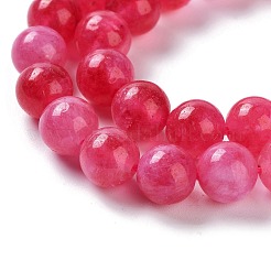 Dyed Natural Malaysia Jade Beads Strands&nbsp;G-G021-02B-08