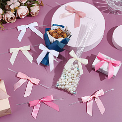 90Pcs 6 Styles Polyester Packaging Ribbon Bowknot&nbsp;AJEW-GA0008-14