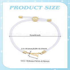 1pc Adjustable Nylon Cord Slider Bracelets for Women&nbsp;BJEW-LP0001-33A-G