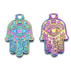 Religion Theme Rainbow Color Alloy Pendants&nbsp;PALLOY-N156-197-NR