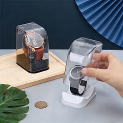2Pcs 2 Colors Plastic C-Shaped Single Watch Display Cases&nbsp;CON-PH0003-61