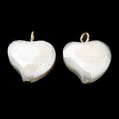 Imitation Jade Glass Pendants&nbsp;KK-Q777-01G-02