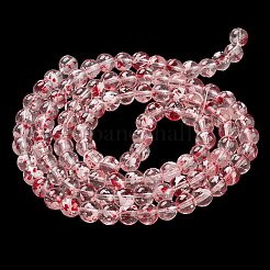 Baking Paint Transparent Glass Bead Strands&nbsp;DGLA-R053-02D