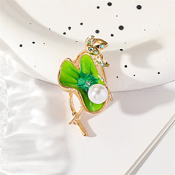 Lotus Alloy Enamel Brooches&nbsp;PW-WG3C447-01