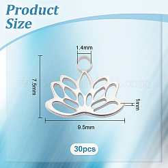 30Pcs 304 Stainless Steel Charms&nbsp;STAS-UN0048-72