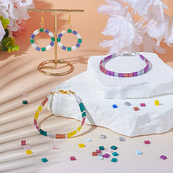 200Pcs 10 Styles 2-Hole Mixed Styles Glass Seed Beads&nbsp;SEED-TA0001-30