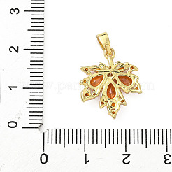 Brass Micro Pave Cubic Zirconia Pendants&nbsp;X-KK-H076-04G