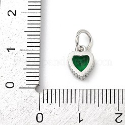 Brass Micro Pave Cubic Zirconia Pendants&nbsp;KK-H204-01P-06