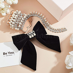 Brass & ABS Imitation Pearl & Rhinestone Cup Chains&nbsp;CHC-BC0001-21