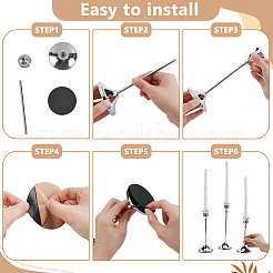3Pcs 3 Styles Metal Candle Holder Sets&nbsp;DIY-WA0001-37P
