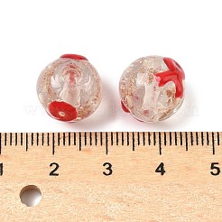 Luminous Handmade Gold Sand Glass Beads&nbsp;LAMP-U004-01