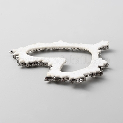 Hollow Heart Handicraft Beading Felt Appliques&nbsp;PATC-WH0007-20