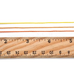 5 Rolls 5 Colors Round Waxed Polyester Cord&nbsp;YC-FS0001-02B