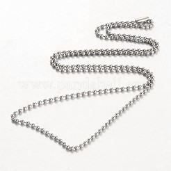 Tarnish Resistant Stainless Steel Ball Chains Necklace&nbsp;NJEW-JN01427-01