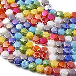 Electroplated Glass Beads Strands&nbsp;EGLA-A048-01A-01