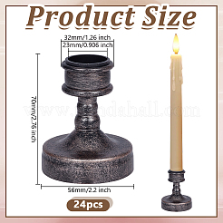24Pcs Plastic Tall Candlestick Holder&nbsp;CAND-DR0001-01A