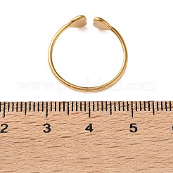 304 Stainless Steel Cuff Open Rings&nbsp;SA-CBAD22F-01G-C
