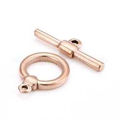Ion Plating(IP) 304 Stainless Steel Toggle Clasps&nbsp;STAS-D142-04A-RG