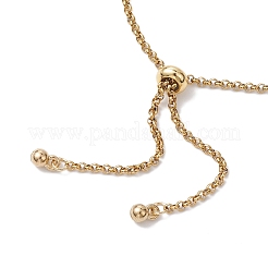 304 Stainless Steel Rolo Chain Slider Bracelet Makings&nbsp;AJEW-JB01254-01