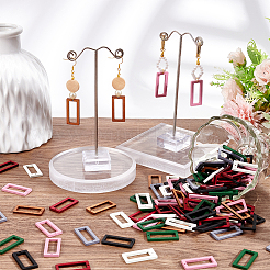 140Pcs 7 Colors Wood Pendants&nbsp;WOOD-NB0002-29