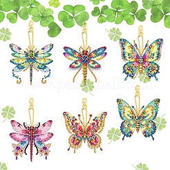 DIY Diamond Painting Butterfly Keychain Kits&nbsp;PW-WGC0FFB-01