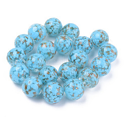 Handmade Gold Sand Lampwork Beads&nbsp;LAMP-S194-008C-02