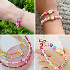 200Pcs 4 Styles Handmade Polymer Clay Beads&nbsp;CLAY-TA0001-81