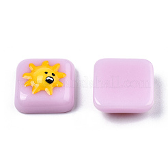 Opaque Resin Enamel Cabochons&nbsp;CRES-N031-029