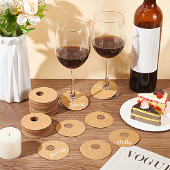 Paper Wine Glass Charms&nbsp;LS-AJEW-WH0009-60A-02