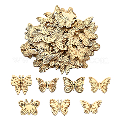 100Pcs Poplar Wood Cabochons&nbsp;WOOD-CJ0001-40
