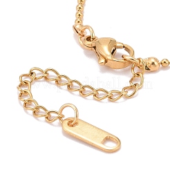 PVD Vacuum Plating 304 Stainless Steel Ball Chains Bracelets&nbsp;BJEW-JB06270