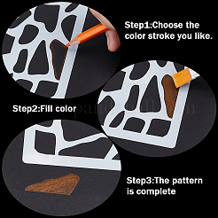 12 Sheets PET Drawing Painting Stencils Templates&nbsp;DIY-WH0430-339