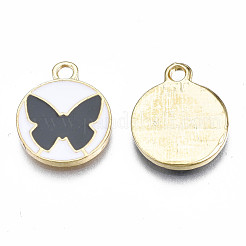 Alloy Enamel Pendants&nbsp;PALLOY-S133-008B