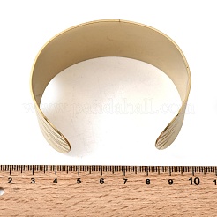 316L Surgical Stainless Steel Cuff Bangles&nbsp;BJEW-D454-01D-G