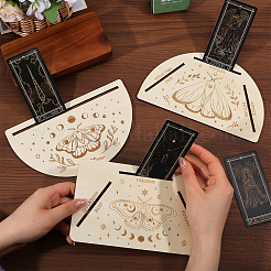 3Pcs 3 Styles Wooden Tarot Card Holders&nbsp;DJEW-CA0001-49