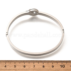 304 Stainless Steel Hinged Bangles for Women&nbsp;BJEW-F474-46P