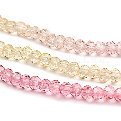 Transparent Painted Glass Beads Strands&nbsp;X1-DGLA-A034-T2mm-A09